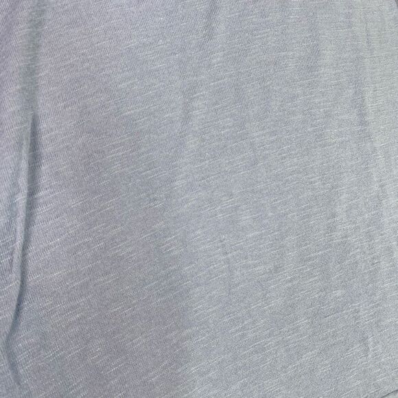 J Jill Sweater Top Womens Medium Blue Cutout Split 3/4 Sleeve Linen Blend Knit - Picture 2 of 12